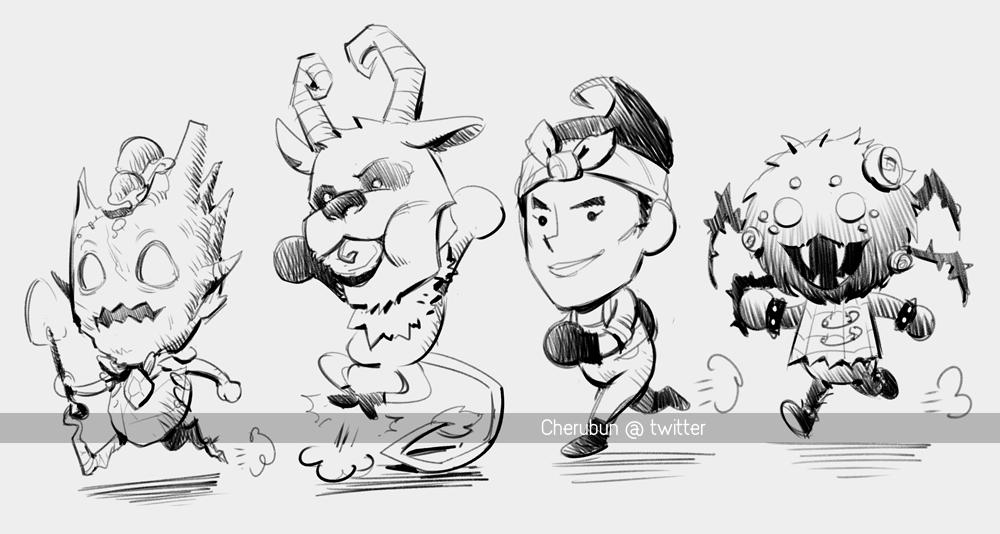 Webber doodles (ft. tf2 scout) #DontStarve #dontstarvetogether @klei 