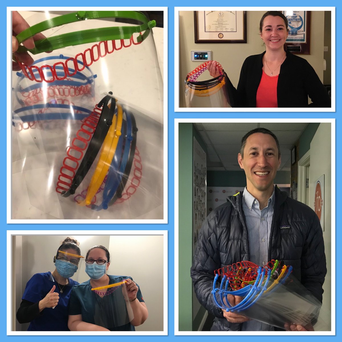WRLibrary's tweet photo. So far, WRL and @WJCCSchools have made and distributed 1,230 face shields to medical offices, dental offices, food distribution centers, and social services in our community. Are you a local organization that needs shields? We can help! Email us at masks@wrl.org for more info. https://t.co/f2og1DaawN