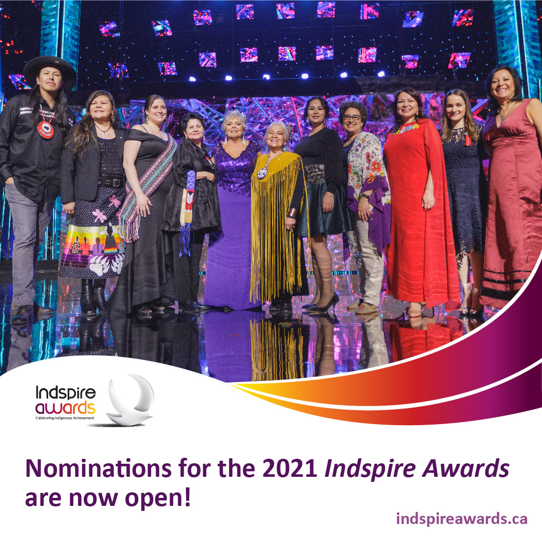 We’re excited to tell you that nominations for the 2021 #IndspireAwards are now open! Is there an outstanding #FirstNations, #Inuit, or #Métis change-maker you know whom should be nationally recognized? 

Learn more and start the nomination process at indspireawards.ca