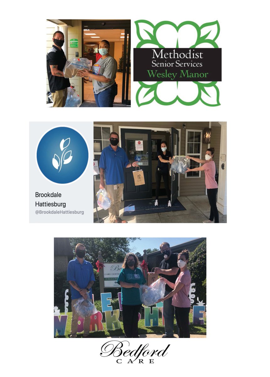 Thank you Oxiteno! Their local employees catalyzed a donation to MPI to make and deliver over 300 Hub Masks to Wesley Manor, Brookdale Senior Living, and Bedford Care Center - Hattiesburg elder care facilities. Thank you for keeping our families well!  @oxitenointer #mask