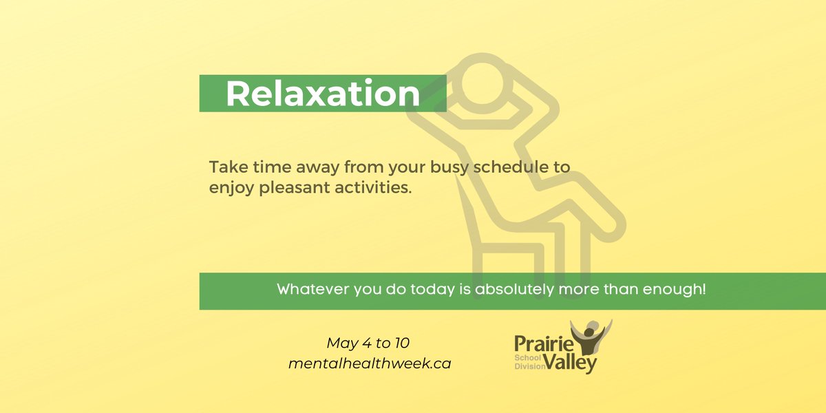 Relaxation can be watching a movie together, reading a story, engaging in a fun hobby/interest together! Remember too, whatever you manage to do today is absolutely enough!

#MentalHealthWeek #GetReal #PVSDproud #Weareinthistogether