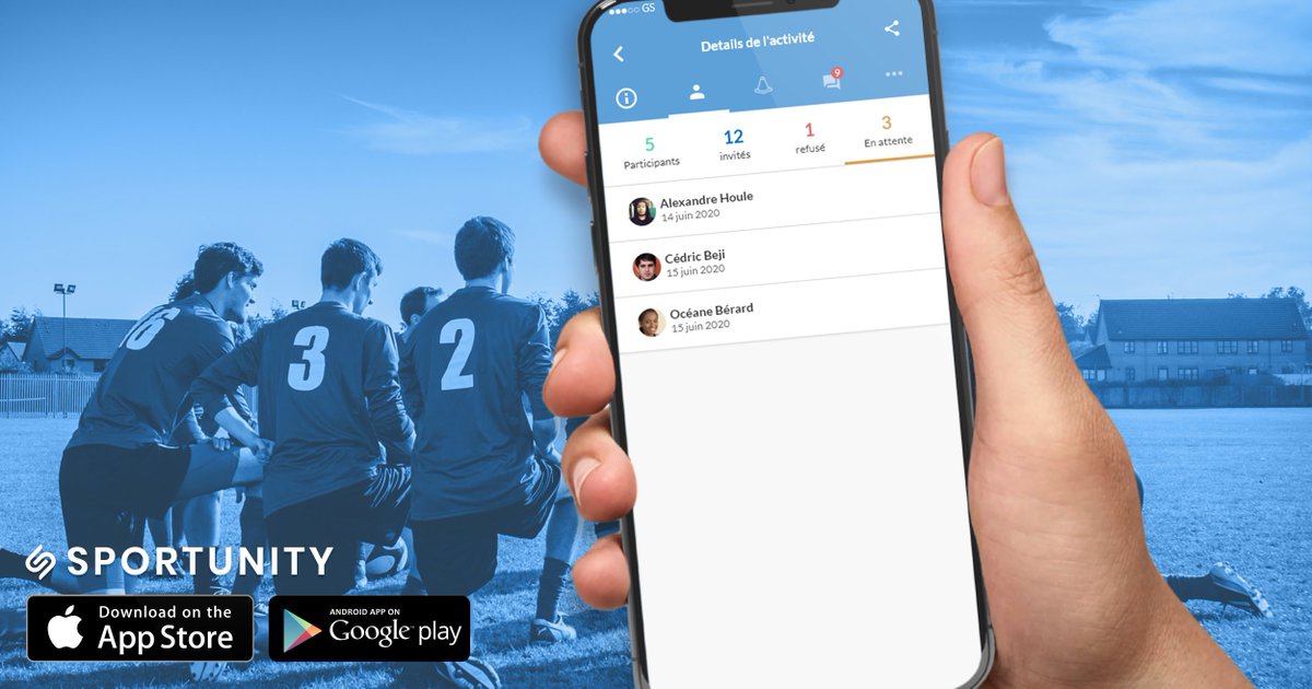 Sportunityapp's tweet photo. La reprise du sport reprend prochainement dans certains pays européens 😀, avec un nombre de participants limité. Utilise Sportunity pour gérer ton nombre de participants, avec une liste d'attente 👌 https://t.co/ibNYcnT6g6
