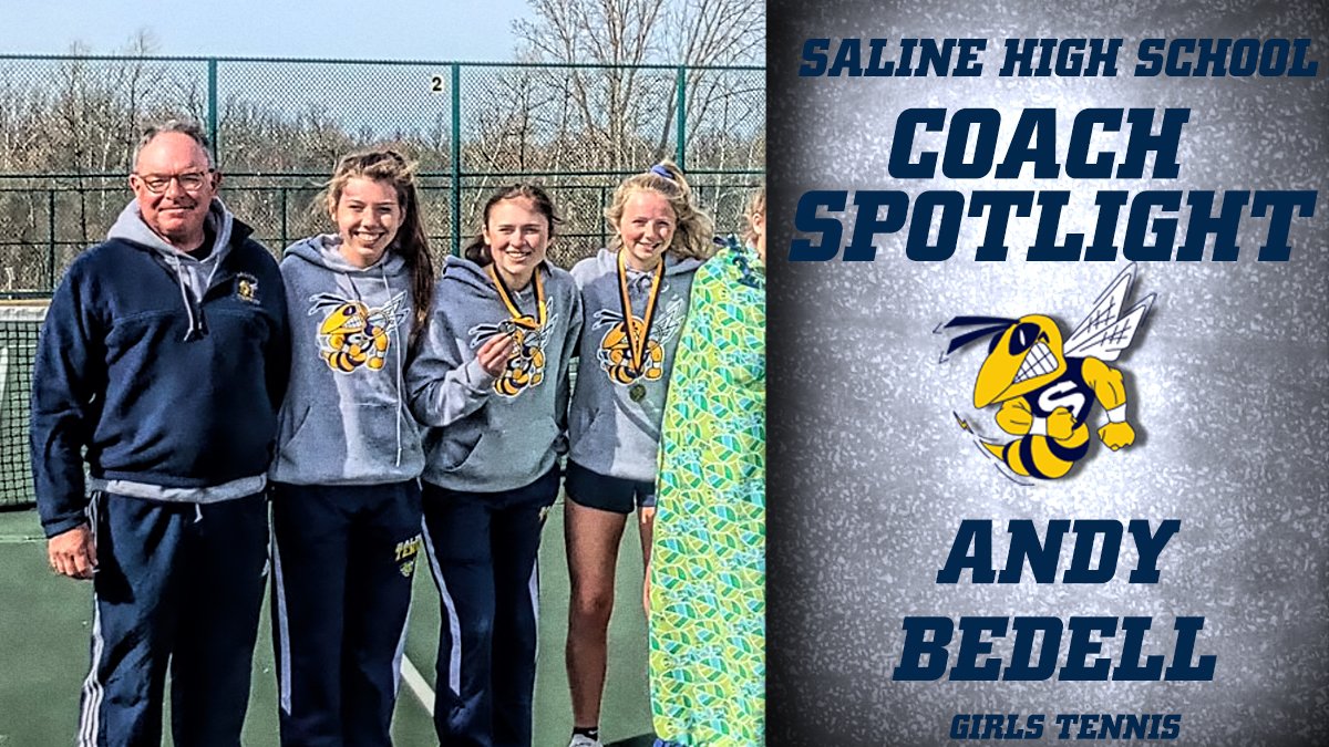 Our next Coach Spotlight is our Girls Tennis Coach, Andy BeDell salinehornets.com/2020/05/07/coa…