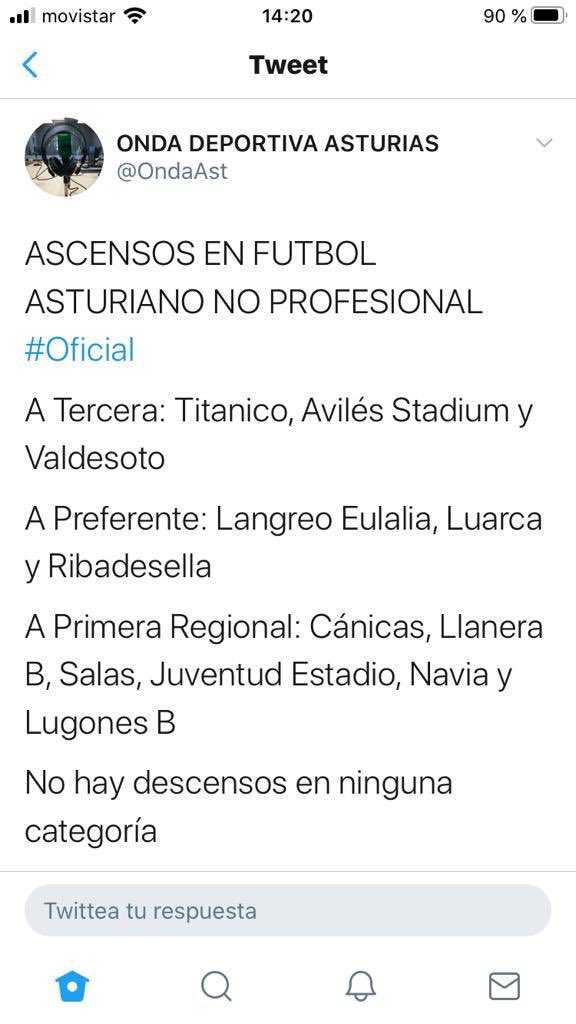 Enhorabuena a los equipos que subieron de categoría!!