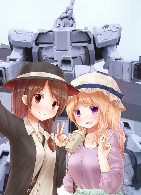 これはユニコーンと写真を撮る蓮メリ 