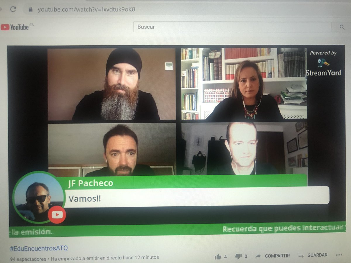 #EduEncuentrosATQestos en directo con gran participación del@profesorado. #malagaeducaencasa <a href="/jmcriado/">Juan Manuel Criado</a> <a href="/Educand/">Beatriz Alice</a>