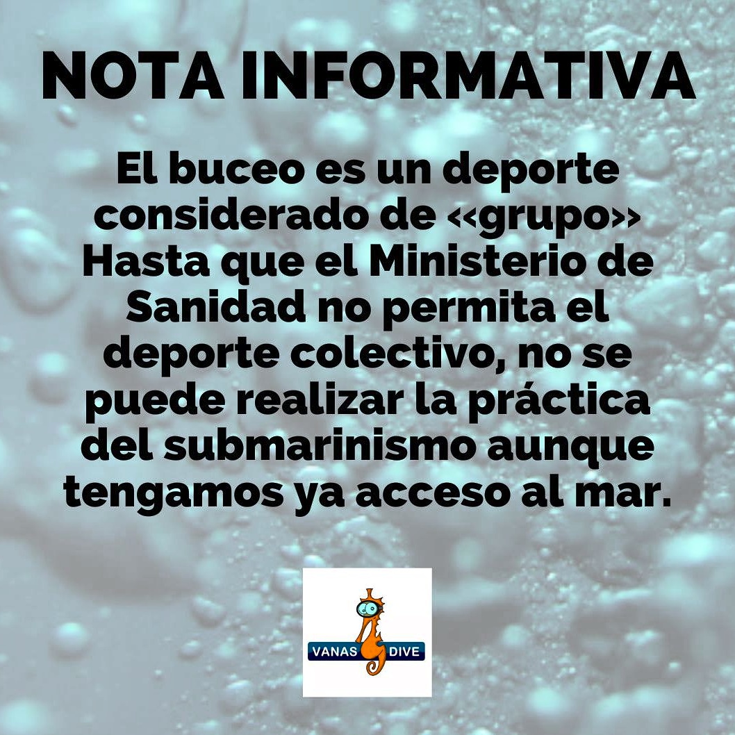 VanasDive's tweet photo. De momento, paciencia, salud, ánimo y fuerza 💪
#barcelona #vanasdive #buceo https://t.co/AvBuwvOIb9