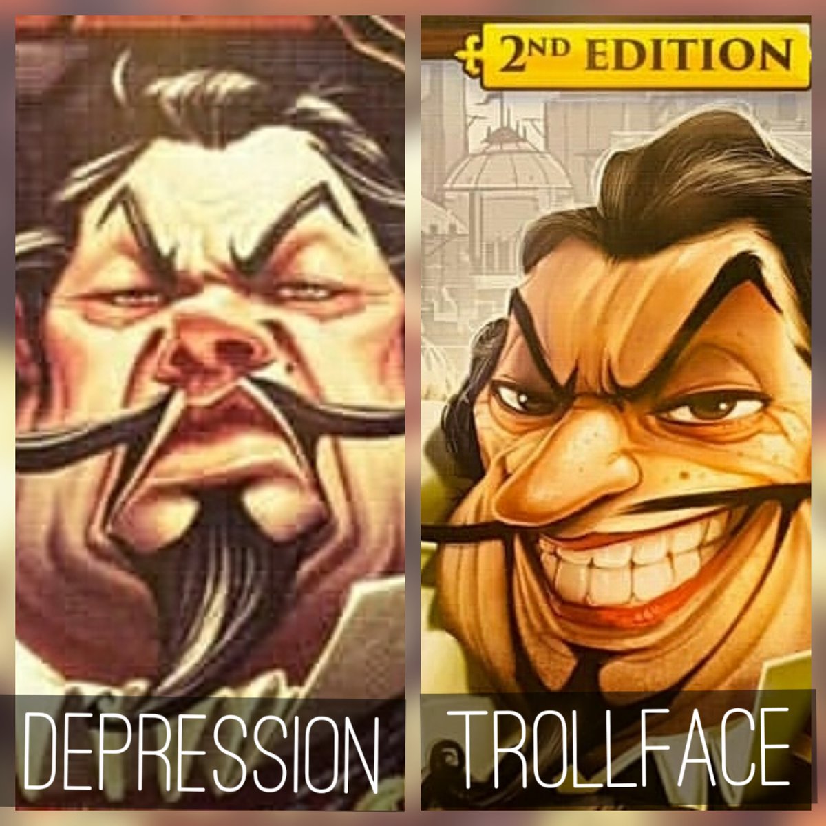 Firenzen's tweet photo. Sheriff of Nottingham 1st vs 2nd edition
#sheriffofnottingham #boardgames #memes https://t.co/NNBk4u2iVV