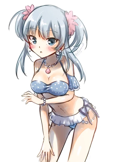 #まどマギ版真剣深夜の創作60分一本勝負
お題「水着」
やっぱりレナちゃん! 
