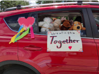 FcuMedia's tweet photo. My message for our car parade for students and their families...what a wonderful event! https://t.co/BZk5Bq5fL0