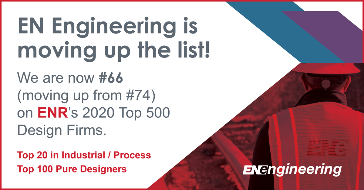 entrustsol's tweet photo. We are proud to announce that Engineering News-Record has ranked EN Engineering #66 on the Top 500 Design Firms list! #Top500 #ENR #TopDesignFirm https://t.co/416632XA2H