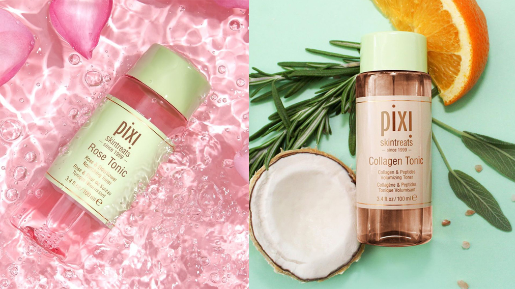 lookfantastic's tweet photo. Battle of the tonics! 💦Are you #TeamRose or #TeamCollagen? Comment a 🌹or a 🥥below 👇🏼💬
@PIXIBeauty #brandofthemonth https://t.co/F18cNZYsV5