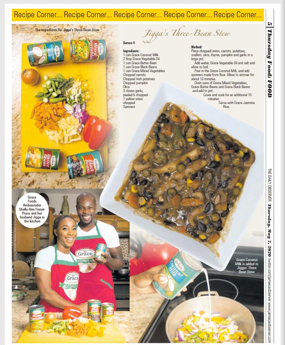 gracefoods's tweet photo. Who said our beloved #MommyRocket wasn’t a big chef too? @realshellyannfp with her husband Jigga and son, Zyon shared some of their family favorites in time for Mother’s Day. #EatingInWithGrace #ShareTheFlava #ShareTheLove https://t.co/SxrMIMxmt4