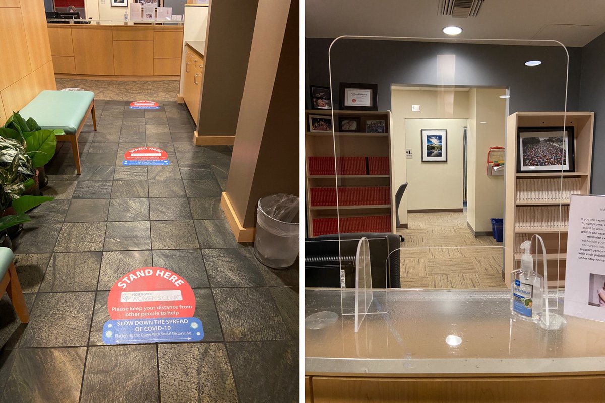 PrecisionImages's tweet photo. Northwest Women's Clinic is prepared for safe clinical visits with custom distancing reminders and safety sneeze guards in place.
Call us to order yours! 503-274-2030

#nwwc #nwwomensclinic #socialdistancing #COVID19 #precisionimages https://t.co/mkmK6Il5Ek