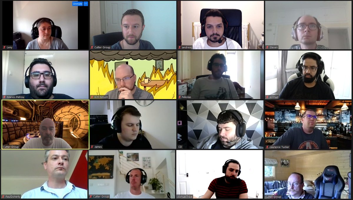 cuttergrp's tweet image. On a sunny Friday afternoon we had a full company #Zoom gathering.  Although #workingfromhome is our standard model, it was nice to have everyone gathered together!