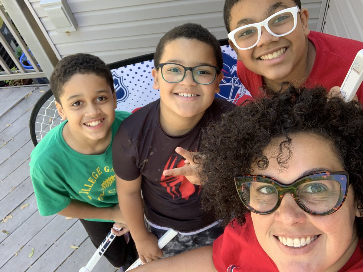 CaraGrant11's tweet photo. Shoutout to @Capitals @CapsYouthHockey and @FranklinSports for a great hockey 🏒 activity to keep the boys active #capscare #TeacherAppreciationWeek #hockeyathome The boys even made modified games and are letting their creativity run wild! Thanks!🏒🥅🥳 https://t.co/RoGzZuysgv