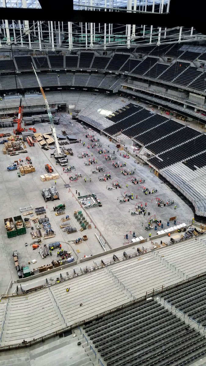LasVegasLocally's tweet image. Quick peek inside Allegiant Stadium, where COVID-19 testing begins today