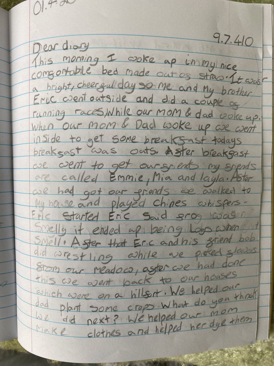 louisewooff's tweet photo. @walmleyjssc Erin wanted Mrs Westrup to see her story https://t.co/8ILFVQlbRR