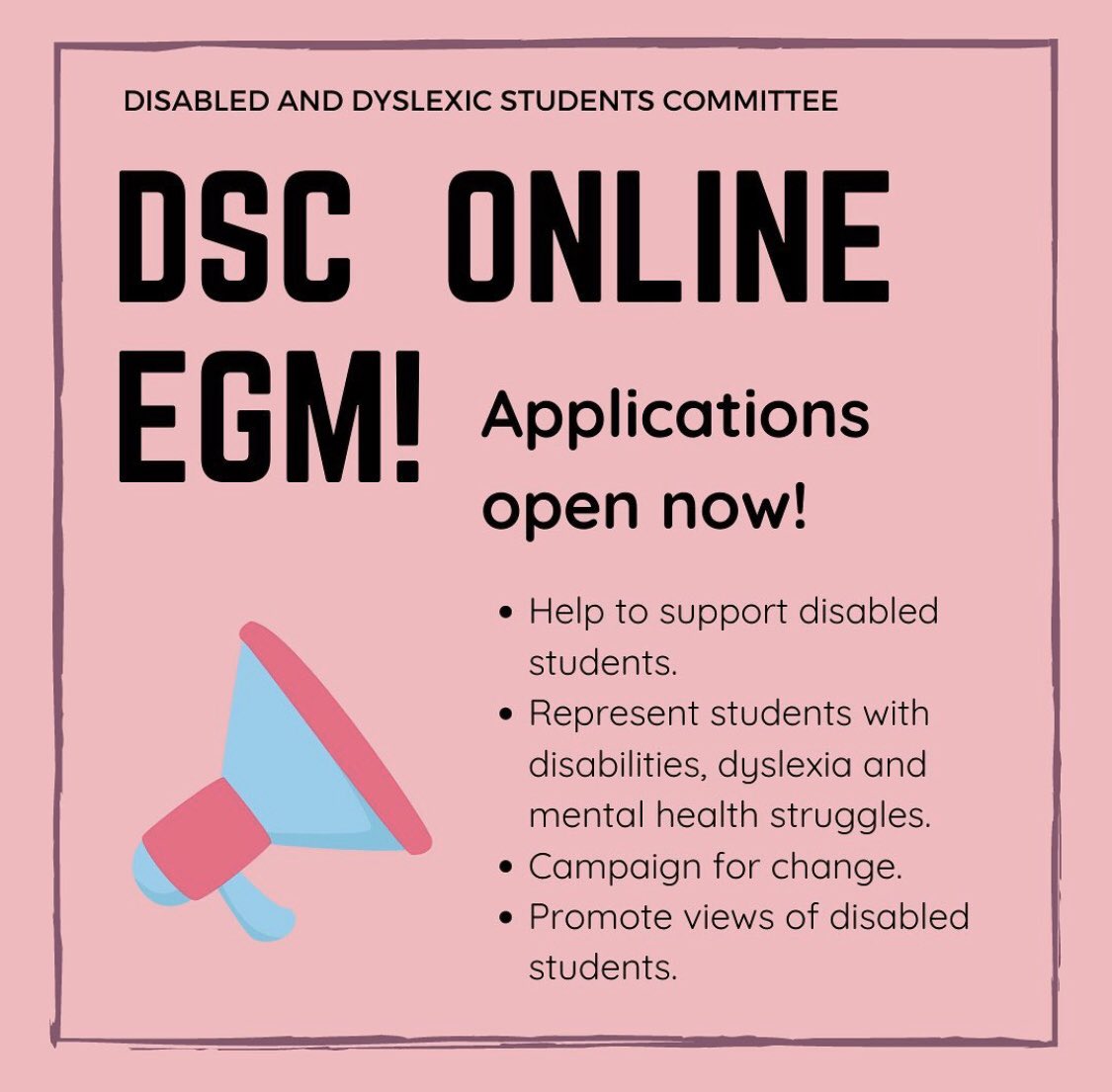 Reminder! Applications are still open to fill positions on the DSC 2020-2021 committee! You can apply for the committee via the following form: forms.gle/qAhmUxSHV7MT4v…
Applications close at midday on the 10th May!
