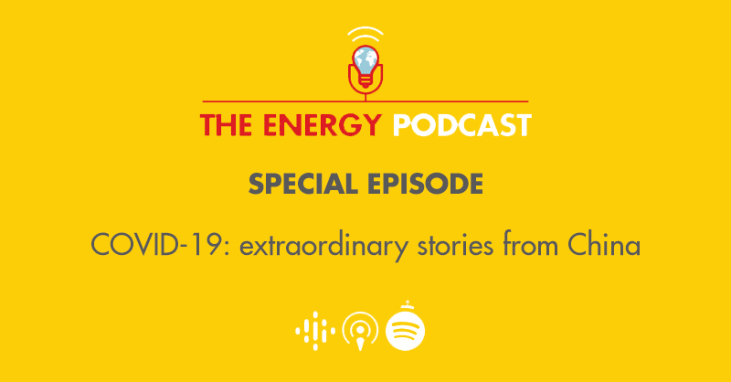 Shell's tweet photo. ⚡ Powering through #COVID19 
🇨🇳 How has the pandemic changed life in China and the future of energy?
🎧 Hear extraordinary stories in the latest episode of The Energy Podcast.
Listen now: https://t.co/dB68607UrM #podcast