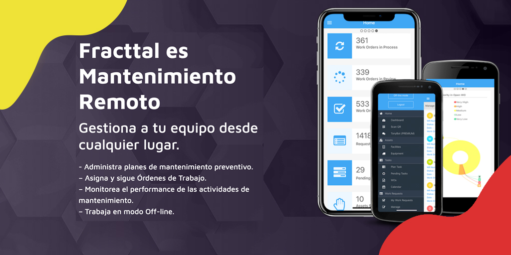 fracttal's tweet image. Con #FracttalMobile ten el control en tus manos. Diseñado para trabajar en #Equipo y directamente en terreno, realiza órdenes de trabajo, solicitudes y elimina por completo el papel. Además, cuenta con #ModoOffline para que nunca te quedes sin #Fracttal. fracttal.com/es/fracttal-cm…