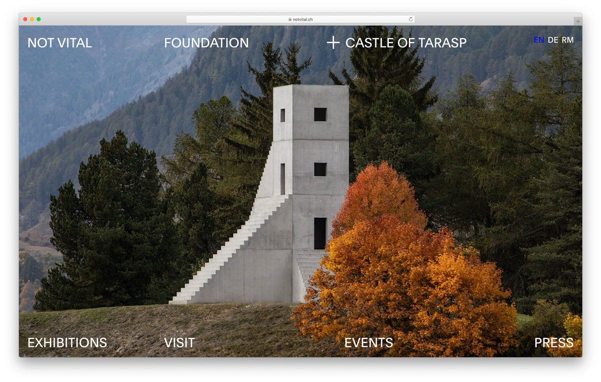 stinlemp's tweet photo. Not Vital. Website for the swiss artist Not Vital. Because of the amount if images and their ongoing use as background images I chose the CMS Sanity and realized the page as a Vue SPA with prerendered pages. https://t.co/pCOD1ZappN https://t.co/FhLgaJywcX