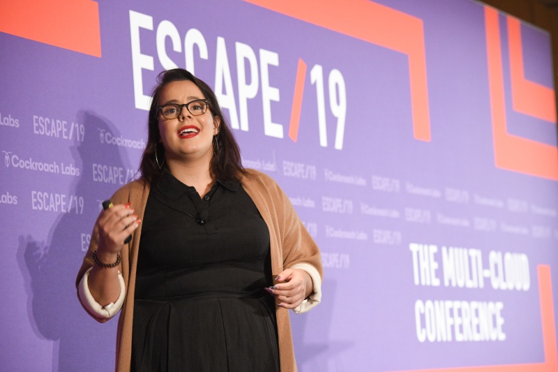 ESCAPE19Conf's tweet photo. [VIDEO 📽️] @Ana_M_Medina explains how stress is stress relief in her talk: "Chaos Engineering in a Multi-Cloud World" 
https://t.co/XqXCJ9T0cr
#EscapeConf #ChaosEngineering #DevOps @GremlinInc https://t.co/ySWJIDu1DB