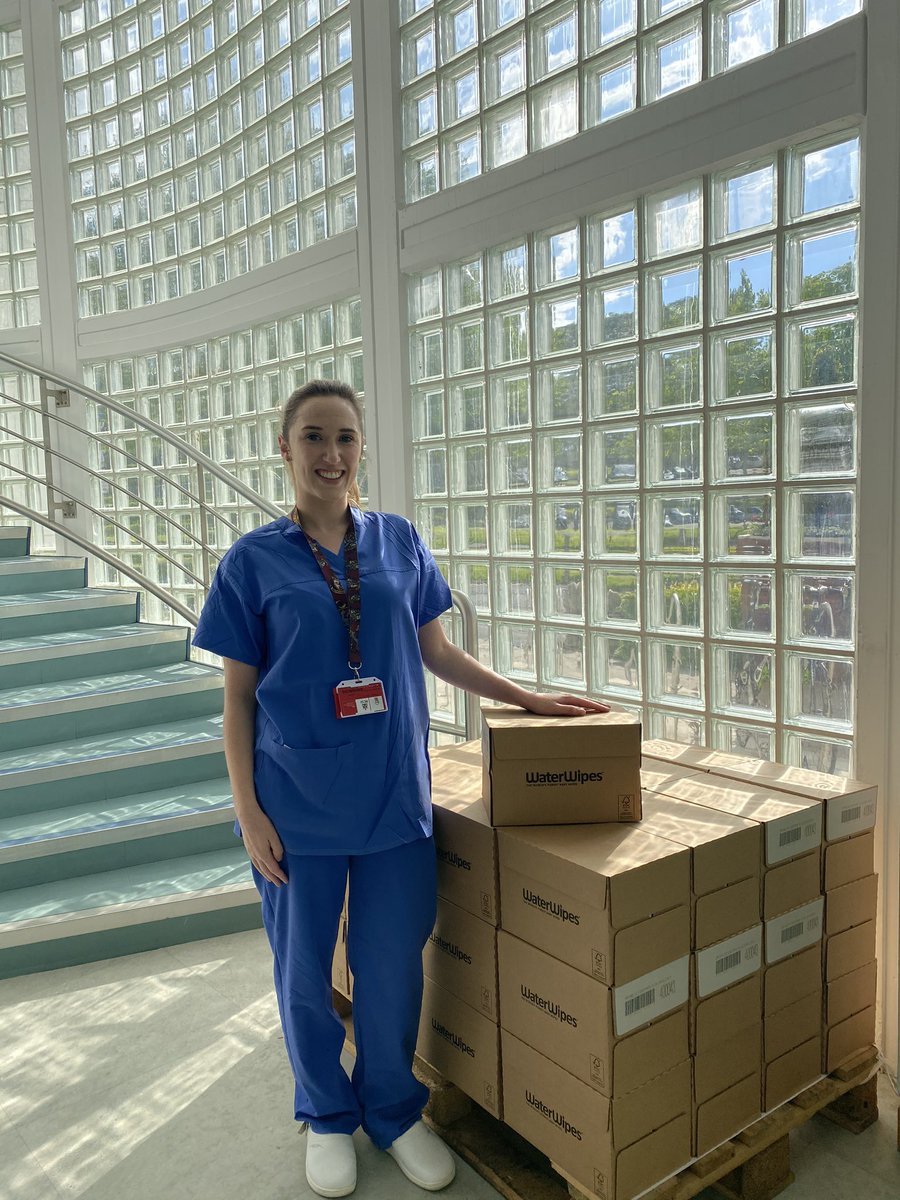 Huge thank you to <a href="/WaterWipes/">WaterWipes</a> for this donation of face wipes as part of our #ComfortForCarers campaign for #frontlineworkers <a href="/Beaumont_Dublin/">Beaumont Hospital</a> <a href="/RCSI_Irl/">RCSI</a> <a href="/RCSI_Nursing/">nursing@rcsi.ie</a> @SWaTRCSI @ZenaMoore5 <a href="/DeclanPatton3/">Declan Patton</a>