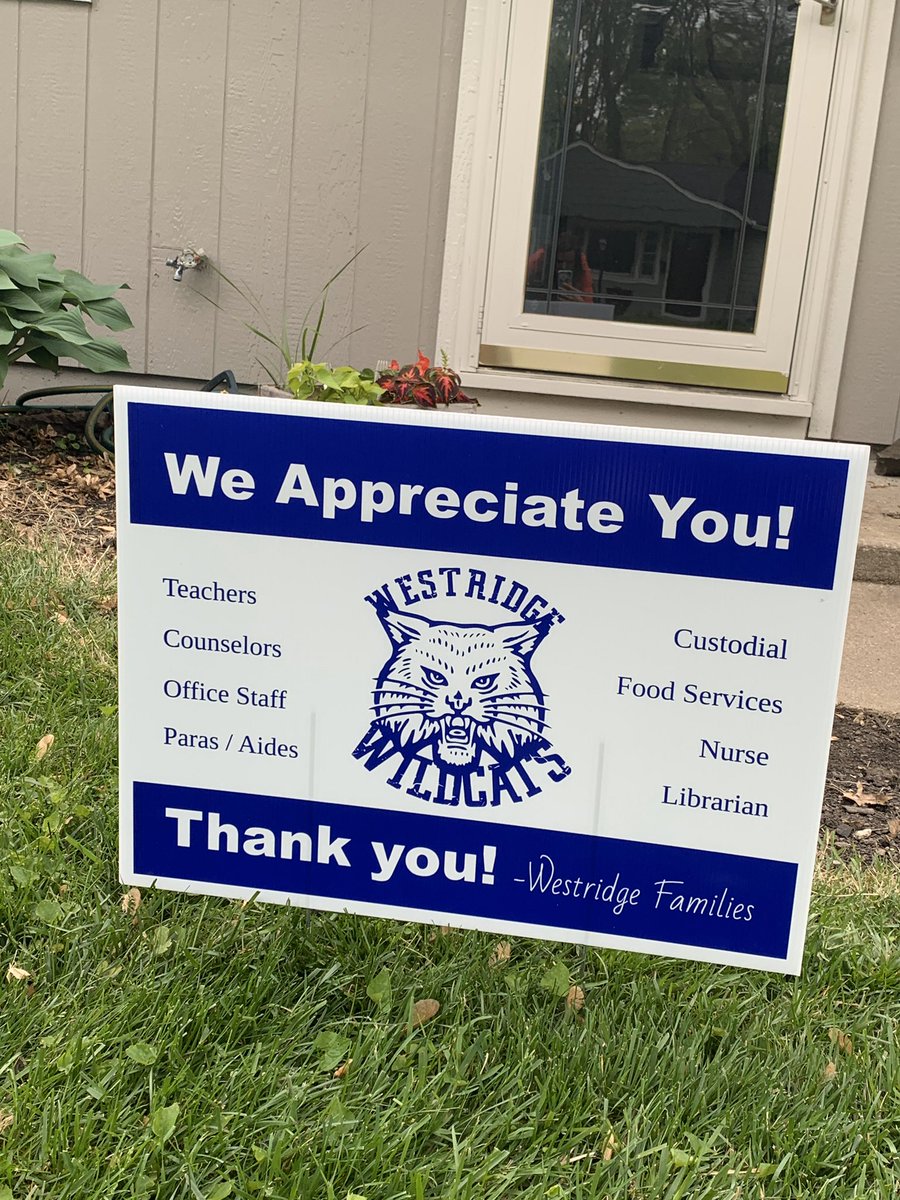 wrscience_18's tweet photo. Thank you for the sign, popcorn, gift card, goodies and video! We have great Admins, PTSA and staff members at The Ridge! I miss you all! @WestridgePTSA @WRidgeMS https://t.co/sYTg5BwffI