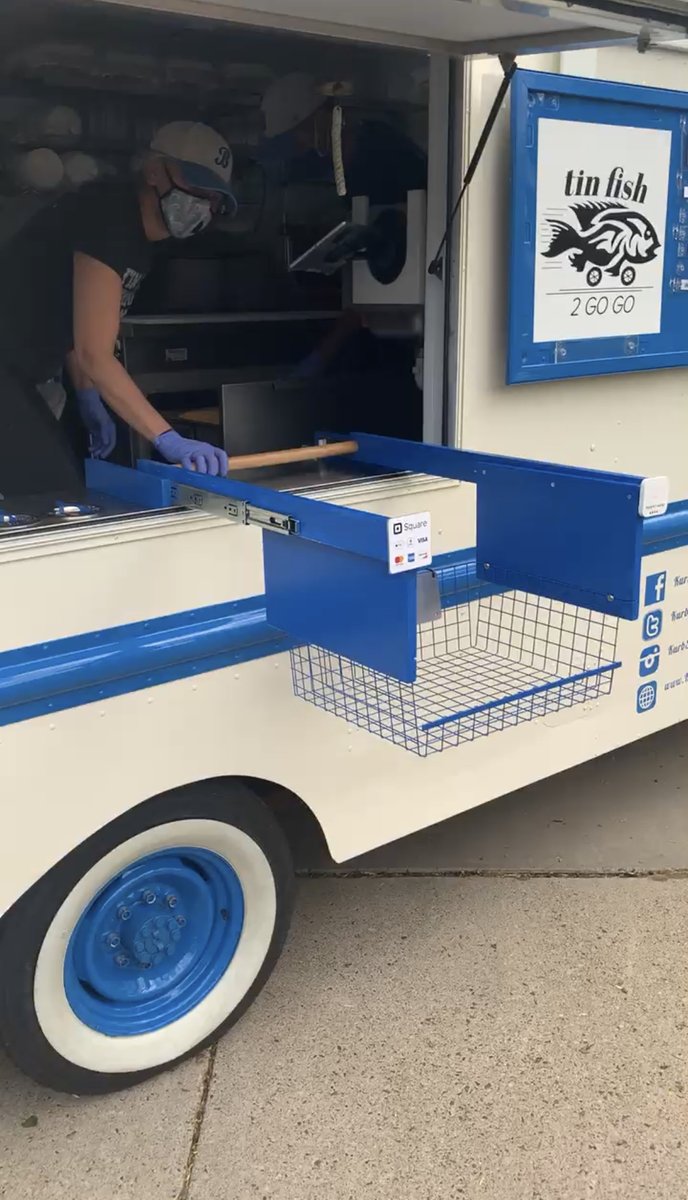 Hello Tin Fish lovers! Today we resume our weekly Thursday nights at our favorite dead end. Meet us at 34th and Irving, 5-8pm for a social distancing dinner to go! We are set up to serve from a distance and have a non-contact exchange.  We'll pack it to go for you to take home!