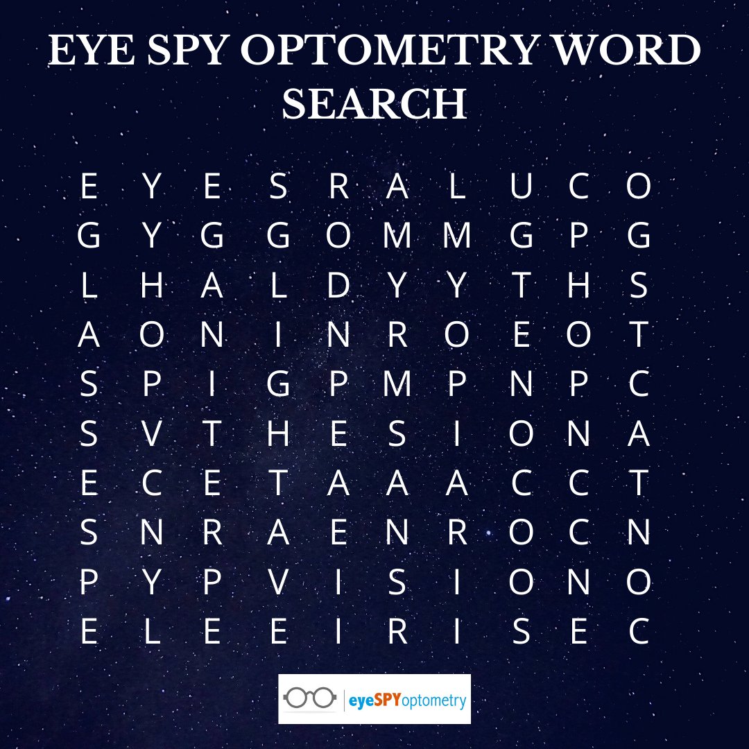 You know what I always enjoyed on a slow day at school? Well, the best thing was when they rolled in the TV and you knew it was movie day but the NEXT best thing was when they handed out word searches. Enjoy and we hope this brings back some great memories!
#YYC #games #optometry