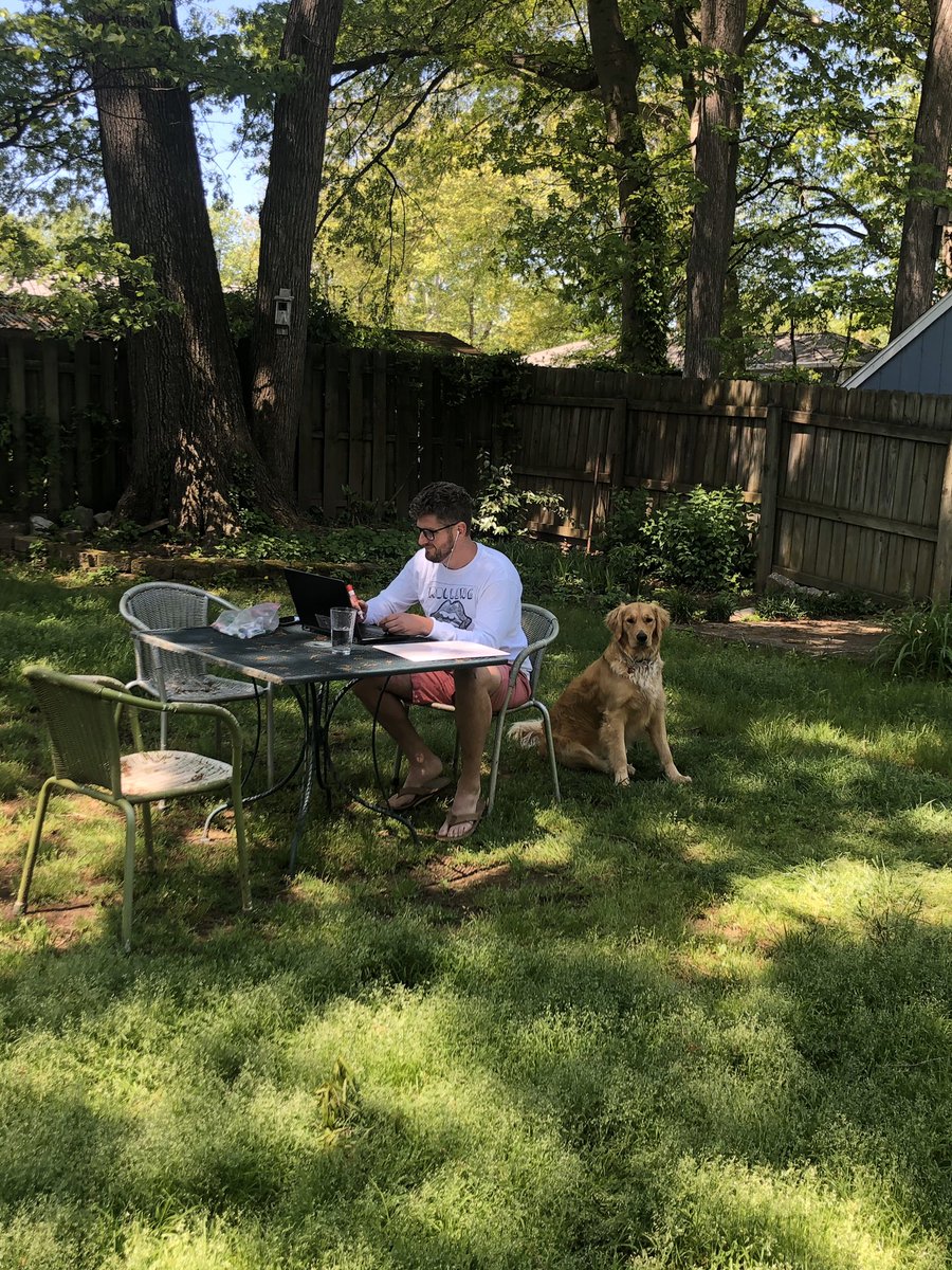 Outdoor Virtual Learning featuring Rosie the Teacher’s Assistant. <a href="/StratfordLndgES/">Stratford Landing ES</a> <a href="/fcpsnews/">Fairfax Schools 🌟</a> <a href="/leaderofthepod/">Kevin Morris</a>