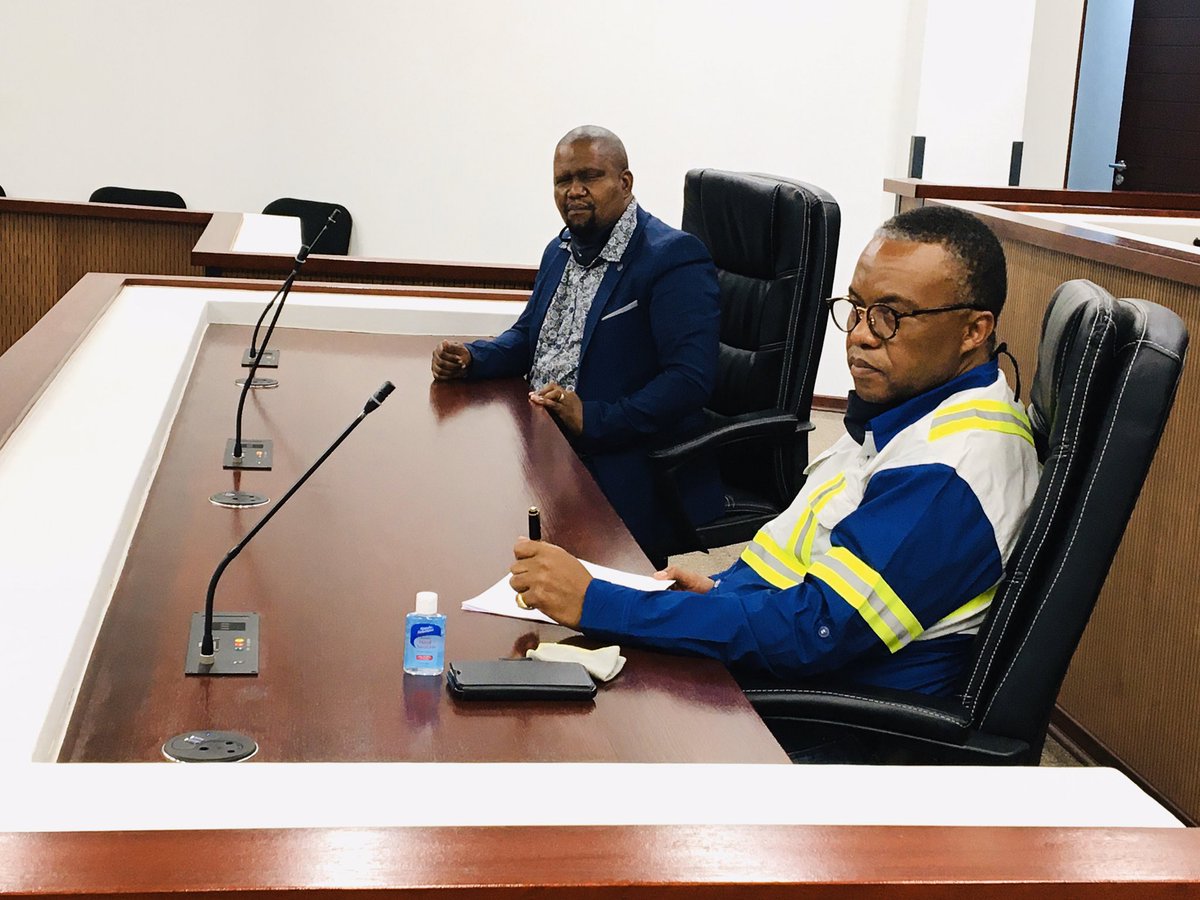 GamagaraLocal's tweet photo. Gamagara Local Command Team with #AngloAmerican Team in session discussing plans to curb the spread of #CoronavirusInSA https://t.co/ZjyNRTubiD