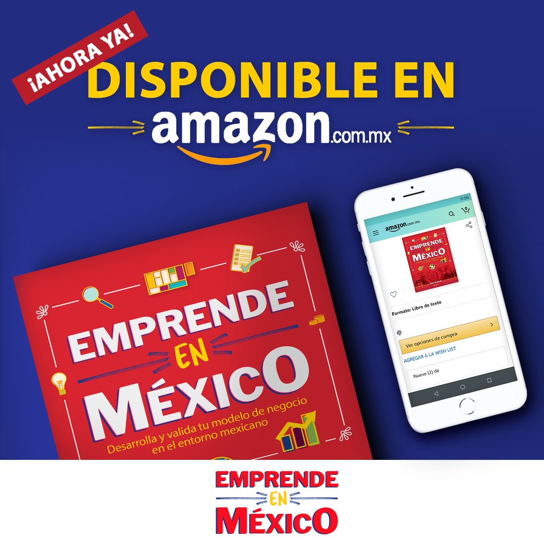 ¿Estás listo para conocer todo lo necesario antes de emprender?
Emprende en México es justo lo que necesitas.
Ordénalo ahora por medio de Amazon 🤓