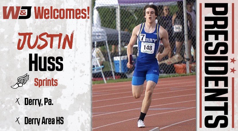 WJ_TF_XC's tweet photo. We are excited to welcome Justin Huss into the #WJTF family!
Justin is a sprinter out of Derry Area High School. He is another one of our incredible #DualSport athletes coming to W&J this year! He will be competing for our football team in the fall @WJFootball 🔴⚫️🏃🏻🏈 https://t.co/MJBG0Jo5jH
