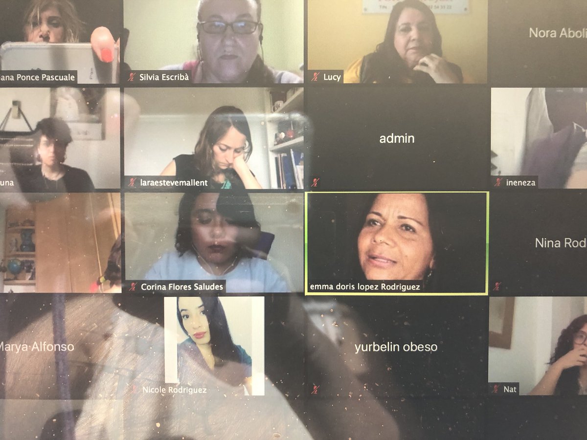 haurralde's tweet photo. @funteknos en directo #EmmaDoris desde #Colombia nos habla sobre #ODS5 y #ViolenciaMachista en #confinamiento @emakundEJGV @PorTiMujerONGD @Malenetxea1 @ArenaLaurisilva https://t.co/JMtRqVkX09