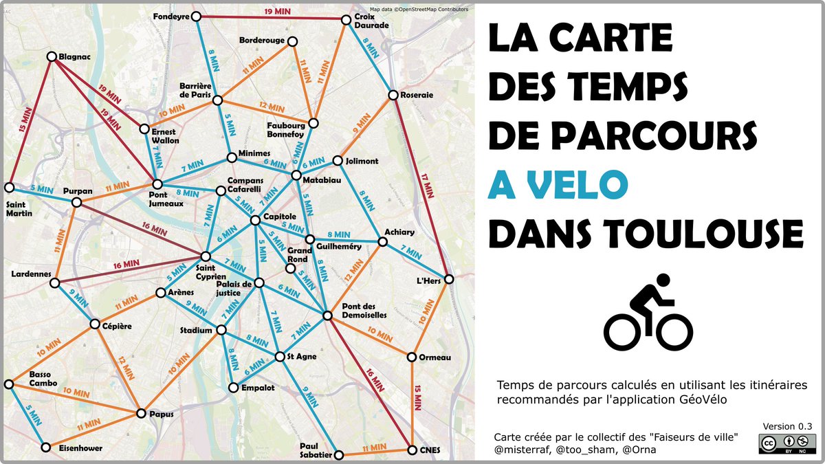 FaiseursV's tweet photo. "same same but different !"
Différent format, même temps de parcours !
#Velo #Toulouse #11mai2020 https://t.co/aZKeo1XnBH