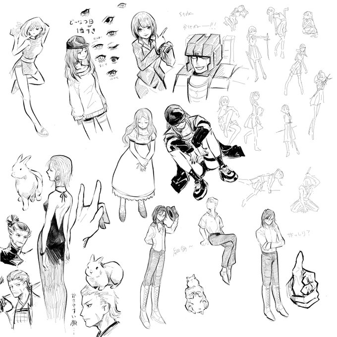 配信見ながらひたすら落書きしてた 