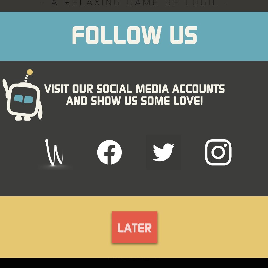 whitehotgames's tweet photo. Concepting a simple social media popup in Griddler to bump start our social media accounts. Anyone have any feedback?

Matrix just wanted to be part of the photo 🤷🏻‍♂️🤖

So please, show us some love!

#griddler #whitehotgames #mobilegames #games #gamedev #indiedev #indiegame https://t.co/d906F9z5fB