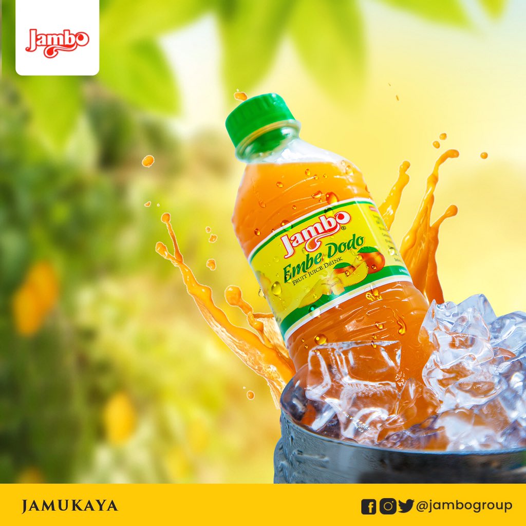 jambogrouptz's tweet photo. Shushia Msosi au futari yako na Jambo Embe Dodo.
Ladha halisi ya machungwa kutoka Jambo Food Products LTD.
#Jamukaya #Embedodo https://t.co/Ek4tAwSnj1