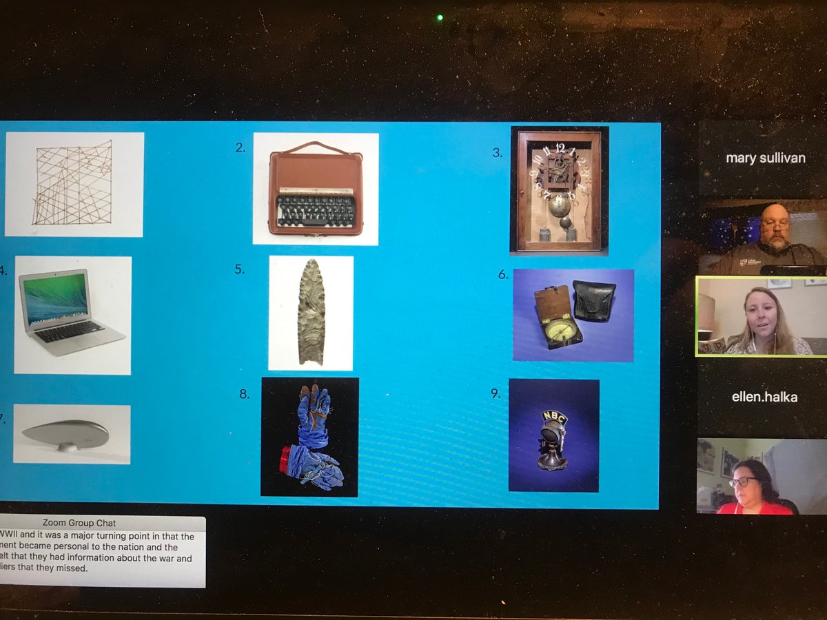 ByronErnest's tweet photo. Q4/A4 Shown here is an example of a curated set of objects that @AshleyMNaranjo together about innovation. This allowed us on the webinar to create our our meaning about which was most innovative. I picked the Clovis Point: https://t.co/IXTaKSxn8o. #NobleChat #SmithsonianEDU https://t.co/XkOozwjIH9