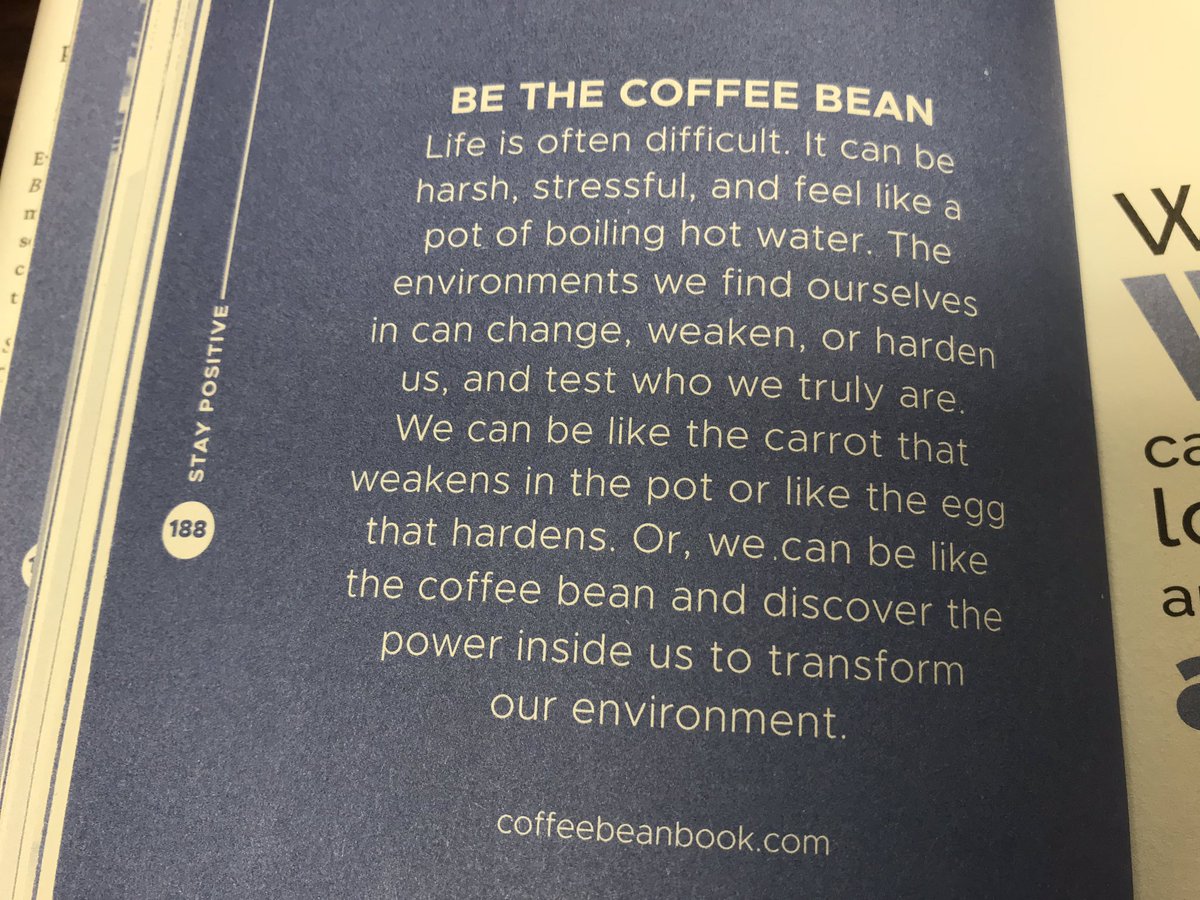 wadestanford's tweet photo. Great leaders decide every single day if they are going to be a coffee bean, a carrot, or an egg. Decide to be a coffee bean &amp; transform your environment! #Leadership #withNohea #EduGladiators #leadupchat #LeadLAP #tlap #CrazyPLN #JoyfulLeaders #CelebratED #HackLearning #edchat https://t.co/6i2RxFvcub