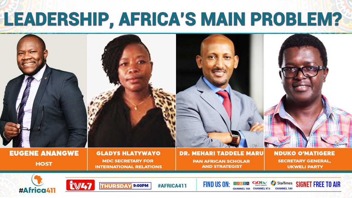 HebrewsWalan's tweet photo. Yooh! Do not miss Africa's biggest conversation with the don don @AmEugeneAnangwe Join the conversation using #Africa411 #TV47KE https://t.co/0YfpV5xC7K