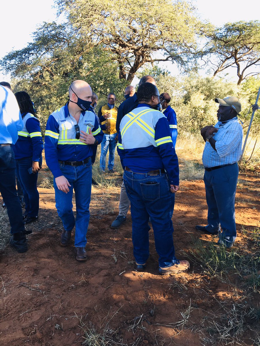 GamagaraLocal's tweet photo. Gamagara Local Command Team #COVID19inSA with the Mine #AngloAmerican #Kumba visiting the water project in #Babatas #CPAArea to track progress. This is inline with government’s program to provide water in all areas during #NationalLockdown. https://t.co/9Mk1tKjFV1