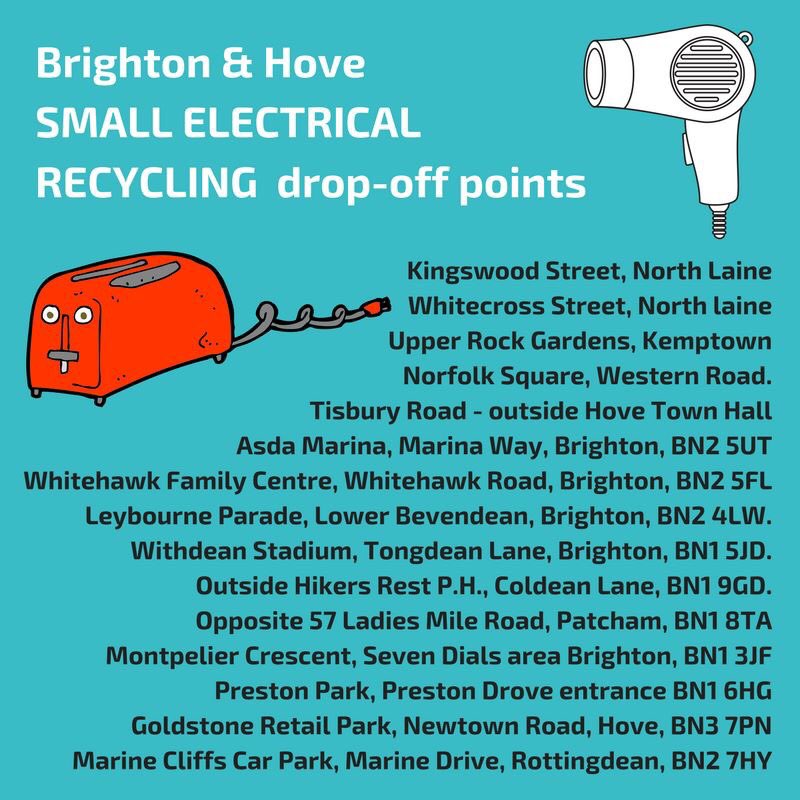 <a href="/organicroofs/">Organic Roofs</a> Hold on to your electronic #weee waste! 
We'll do a <a href="/TechTakeback/">Tech-Takeback</a> as soon as we can - working it all out now :-)
OR 
<a href="/FreegleBrighton/">GreenCycleSussex</a> will open tomorrow night (yay!) 
OR
 <a href="/BrightonHoveCC/">Brighton & Hove City Council</a> options 👇🏼
new.brighton-hove.gov.uk/rubbish-recycl…