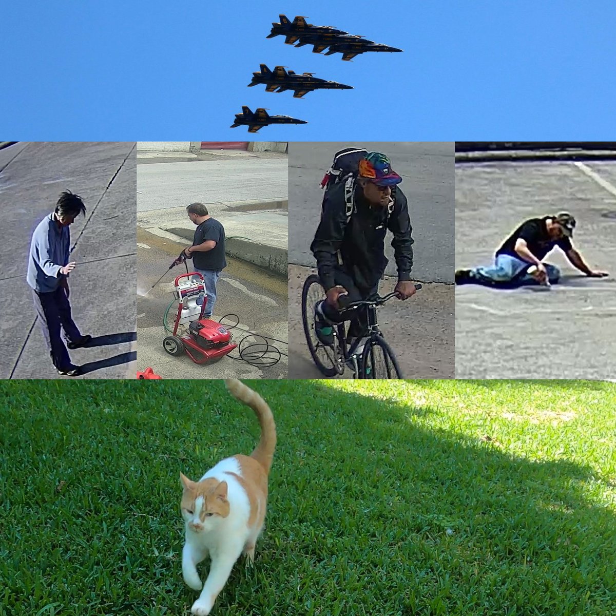 Tomorrows video features People of the Parking Lot plus special appearances by the Blue Angels and my cat Tommy.   Are you ready?