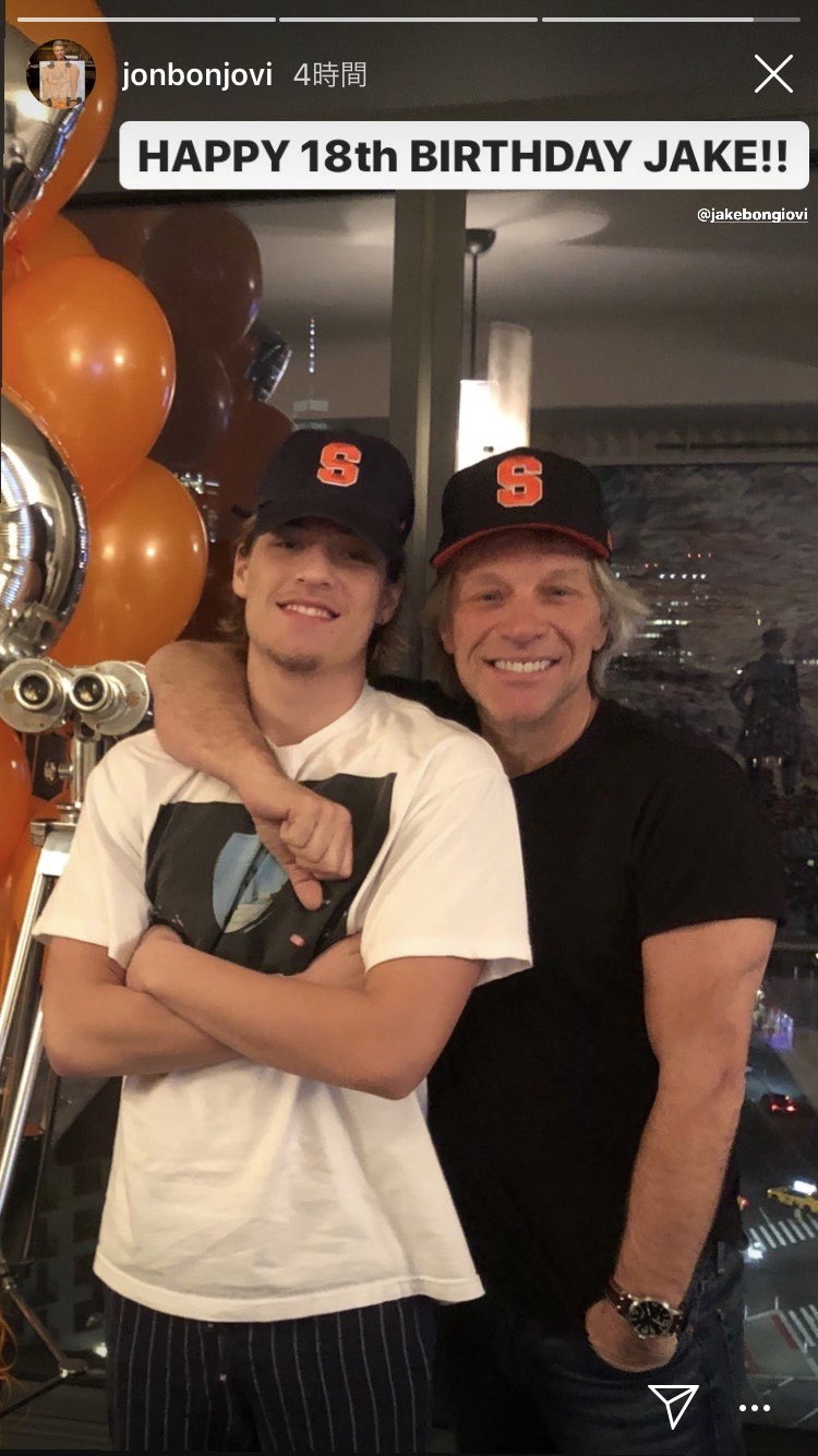 Redbank For Bon Jovi Information ジョン ボン ジョヴィ 誕生日を迎えた愛息ジェイクへインスタグラムのストーリーにてお祝いメッセージ ジェイク 5月7日に18歳を迎えました