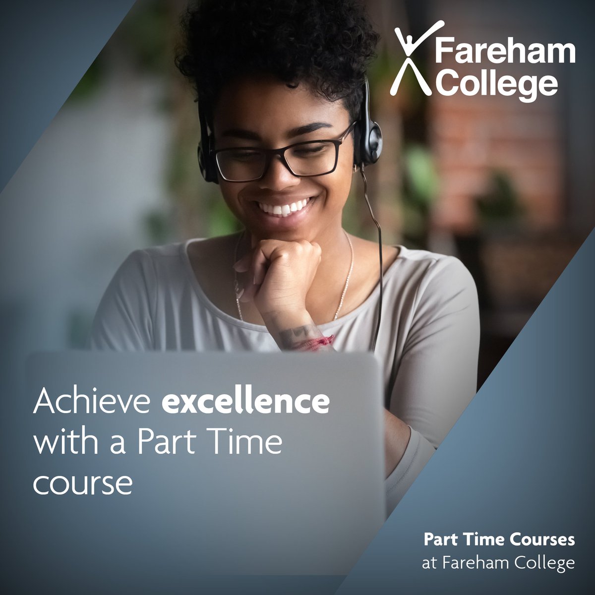 FarehamCollege's tweet photo. Re-energise your career and study a part time course at Fareham College. We have a wide range of different courses available to help you refresh, refocus and retrain. Apply now at https://t.co/k33yaopPfR⠀
⠀
#outstanding #parttime #education #retrain #RefreshRefocusRetrain https://t.co/MoD5uRVCK7