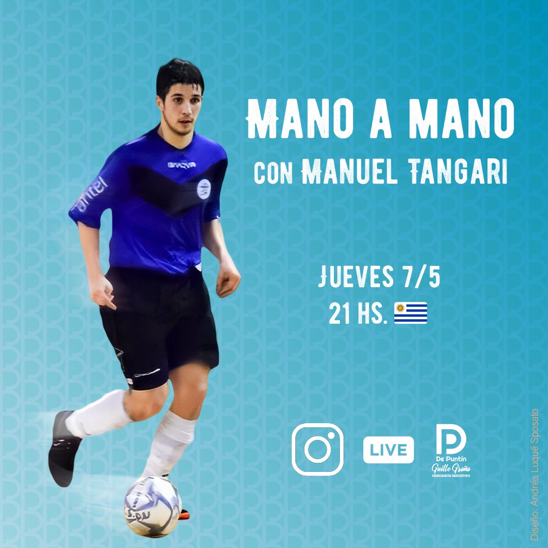 #FutsalEnVivo | Nueva entrevista🎙 confirmada. Hoy junto a <a href="/ManuTangari/">Manu Tangari</a> por Instagram💻Live. Repaso de su carrera, anécdotas y los clásicos juegos para una excelente nota. ⚽️📽