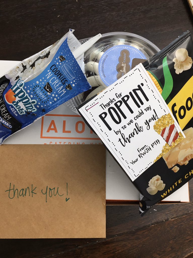 KirkKarey's tweet photo. WEST is BEST!  Thank you @KimberlyKindred @CarissaCarey @DJMorgan357 other staff &amp; PTA for making me feel so special ♥️. St #1 PTA popcorn &amp; $15 gc #2 dippin dots #3 Bundt cupcake &amp; #4 lunch- salad from Alonti!  You guys ROCK!!!  Thank U 🧡💙🧡💙#broncogamestrong #risdgreatness https://t.co/SixQ8T6PNH
